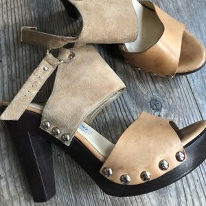 Jimmy Choo WORN ONCE leather/suede